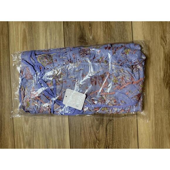 NWT! Free People Tangled Lights Ruffle Pajamas in CornFlower Combo Size Small - Picture 2 of 7